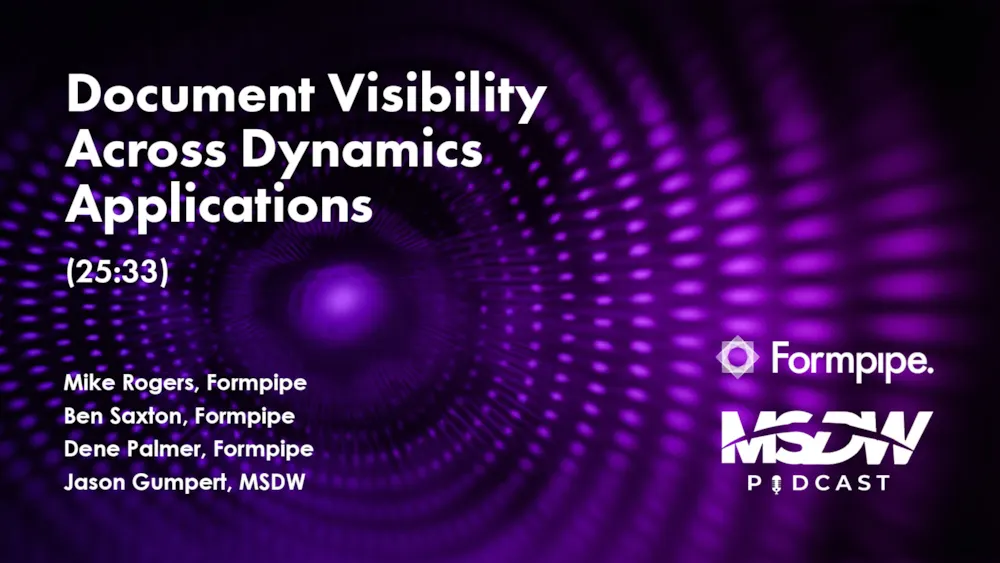 <p>Document Visibility Across Dynamics Applications</p>